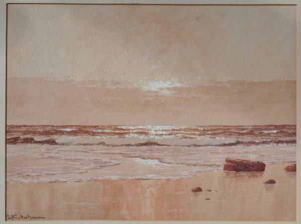 Akwarel, gesigneerd