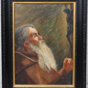 Monnik,  gesigneerd