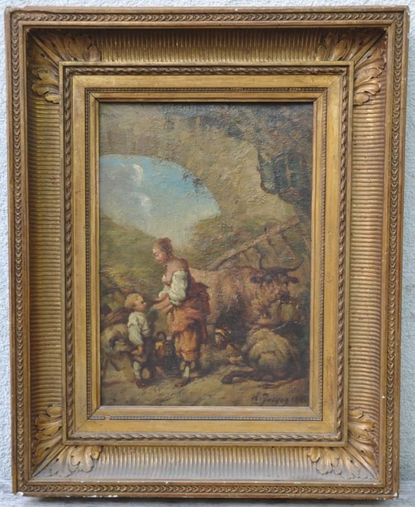 Charles-Emile Jacque °1813-1894, France. - Image 2