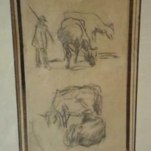 Oude studies, tekeningen van Nestor Cambier