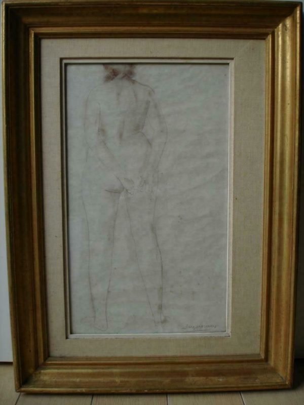 staand naakt rugzijde, nu vu de dos, Oscar JESPERS °1887-1970
