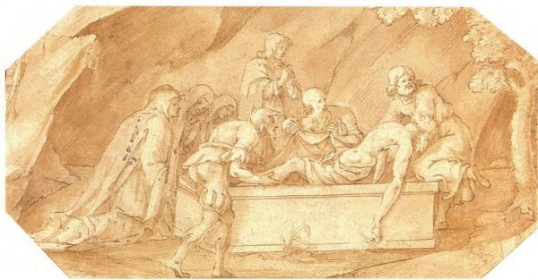 Genua 16de eeuw, Graflegging 84/160 mm. Tentoonstelling Generale Bank Hasselt, Passie, 1988 nr. 105