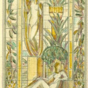 Décor vitrailler: Hall d’entrée, escalier, toilette, salle de bain chez de Mr Vanderelst - av. de Meys