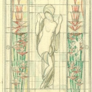 Décor vitrailler: Hall d’entrée, escalier, toilette, salle de bain chez de Mr Vanderelst - av. de Meys