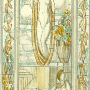 Décor vitrailler: Hall d’entrée, escalier, toilette, salle de bain chez de Mr Vanderelst - av. de Meys