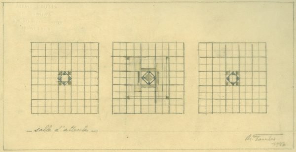 Décor vitrailler pour la Fondation Universitaire, r. d’Egmont (1947)