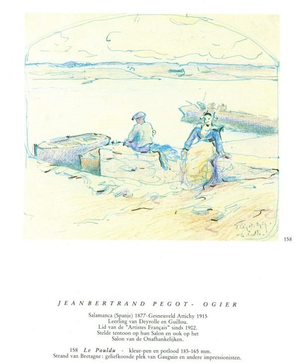 Jean Bertrand Pegot-Ogier, Le Pouldu, 18,5/16,5 cm.