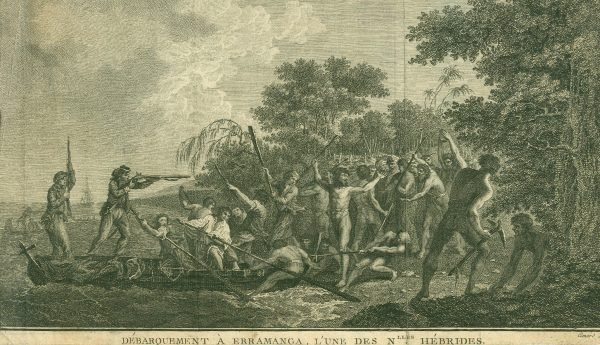 Débarquement à Erramanga,  Benard Direx