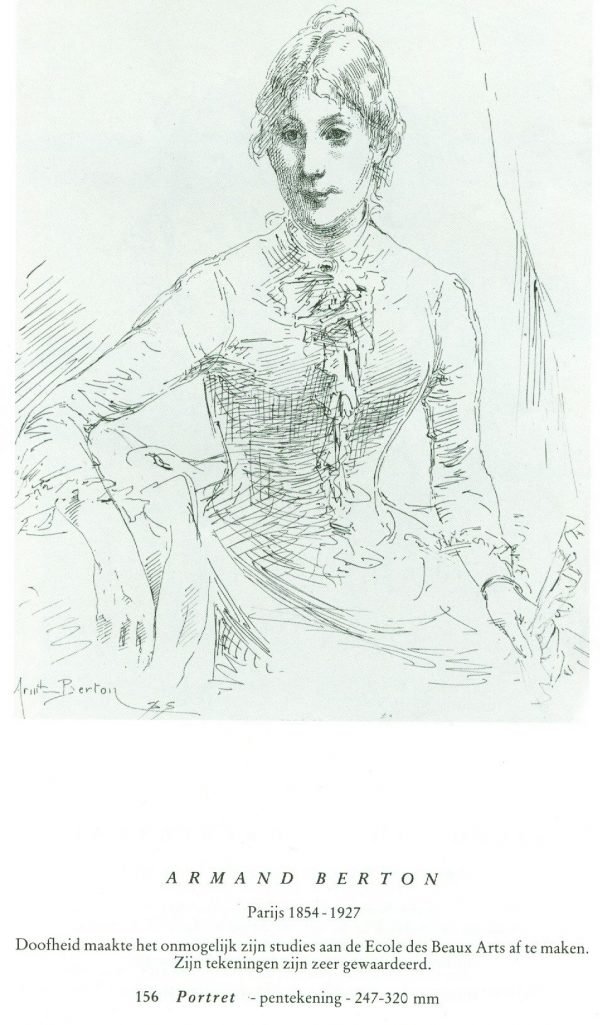 Armand Berton, portret, 24,7/32 cm.