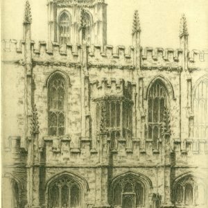Ferdinand Giele, Oxford, Magdalen College - Cloister,  gravure