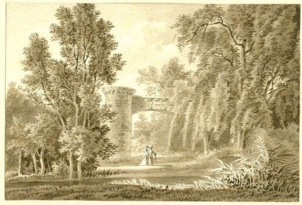 Park met torenbrug