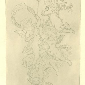 Putti vangen vlinders