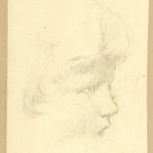 Studie van hoofd,  14/17,5 cm.  C85/1640