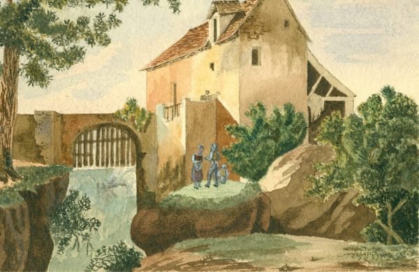 1836,  L. nr. 241  akwarel 17/12,5 cm.