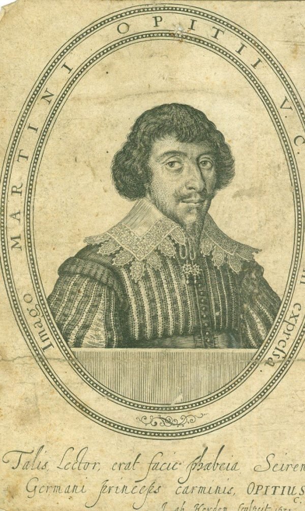 Imago Martini Opitii,  J. ab Heyden sculpsit 1631