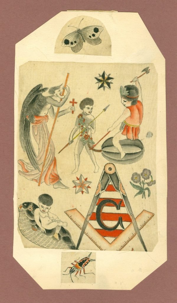 Dessin franc Maçon,  nr. 1