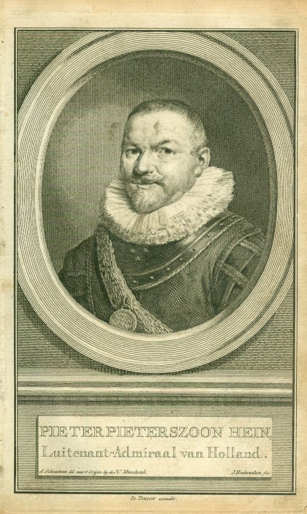 Pieter Pieterszoon Hein,  Luitenant-Admiraal van Holland,  Is. Tirion excudit