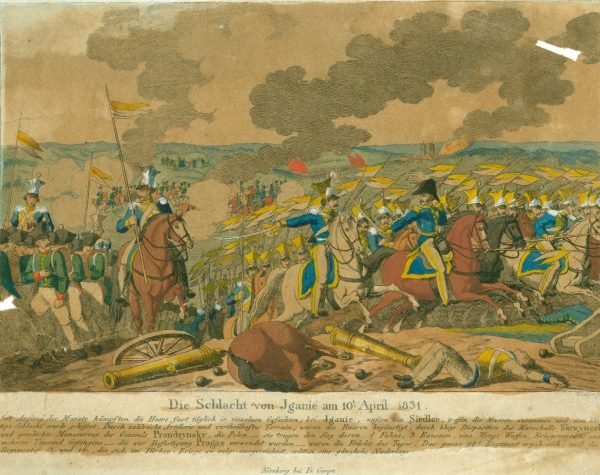 Die Schlacht von Jganie am 10 April 1831