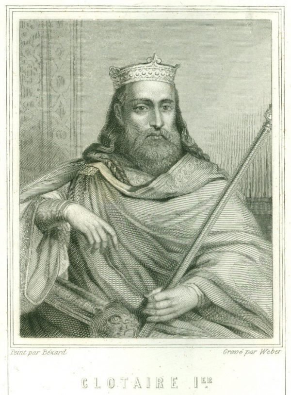 Clothaire I,  Roi des Francs.  par Weber