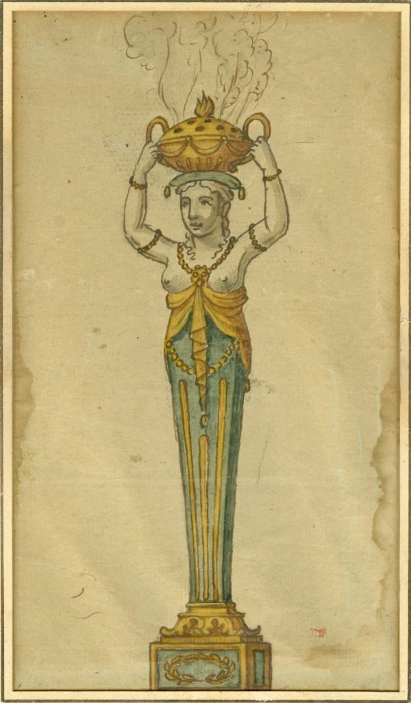 Cariatide,  21/12 cm.