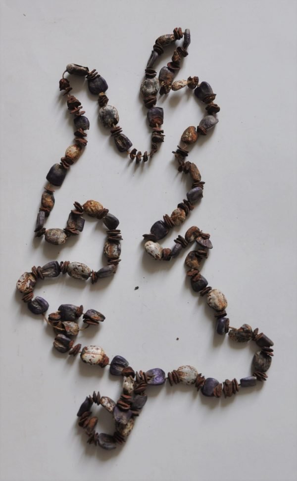Collier met gedroogde zaden