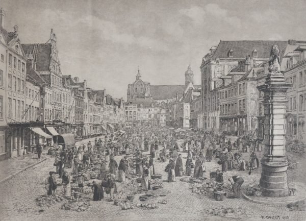 Felix Leopold Dricot,  De Oude Markt 1913