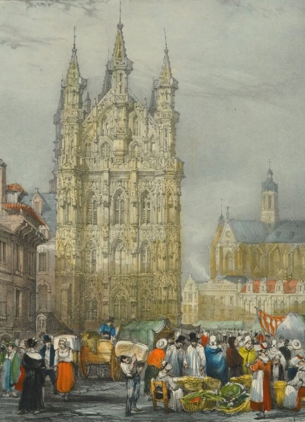 Adol Rouarge (1810-) en Emile Rouarge, schilder en graveur Hôtel de Ville de Louvain