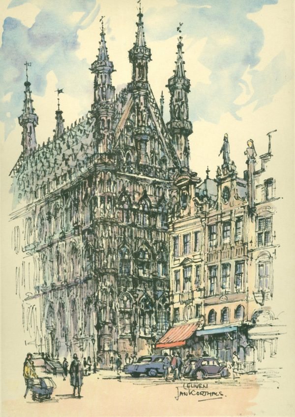 Jan Korthals 1916-1972, laatste Amsterdamse Impressionist Maakte kalenders voor o.a. Drukkerij Senefelder waarvoor hij door Europa reist.