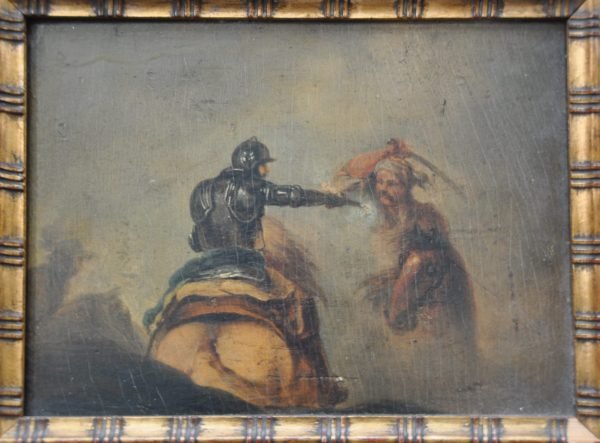 J. Courtois,  kleine schets voor Turkenoorlog,  18/23 cm.