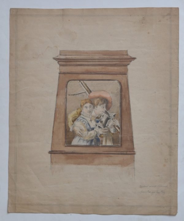 Boogschutter met vrouw