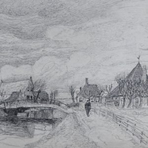 Tekeningen ontwerpen voor gravures uit zijn Hollandse periode