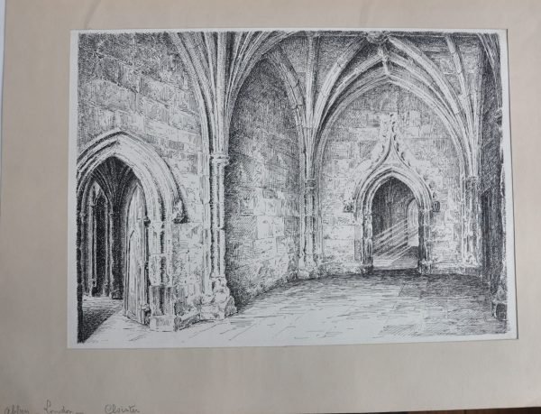 Giele,  Abbey, London, Cloister