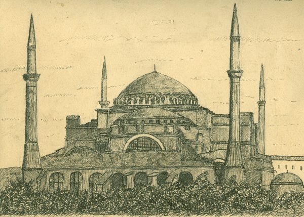 J. A. Watson, 1936  Mosquée Ste Sophie, Istanbul