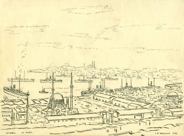 J. A. Watson, 1936  Le Port, Istanbul