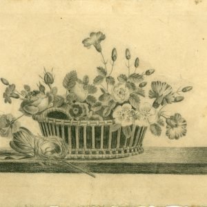 Bloemkorf,  25/15,7 cm.