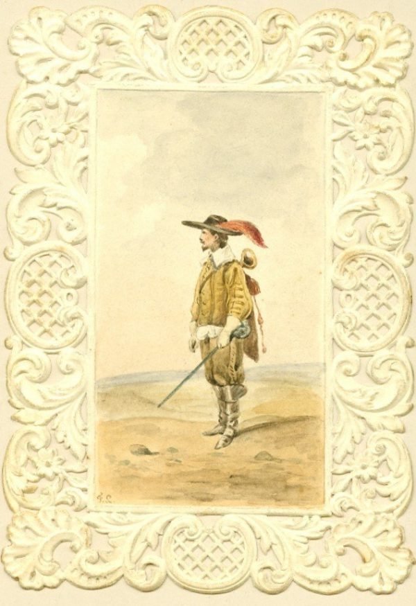 Miniatuur,   F. L.  7,5/11 cm.