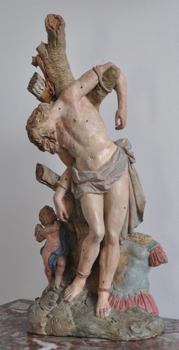 Sint-Sebastiaan, terracotta, 17de eeuw