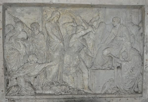 Paul De Vigne °1843-1901, Christus voor Pilatus, ontwerp voor zijn inzending voor de Prix de Rome