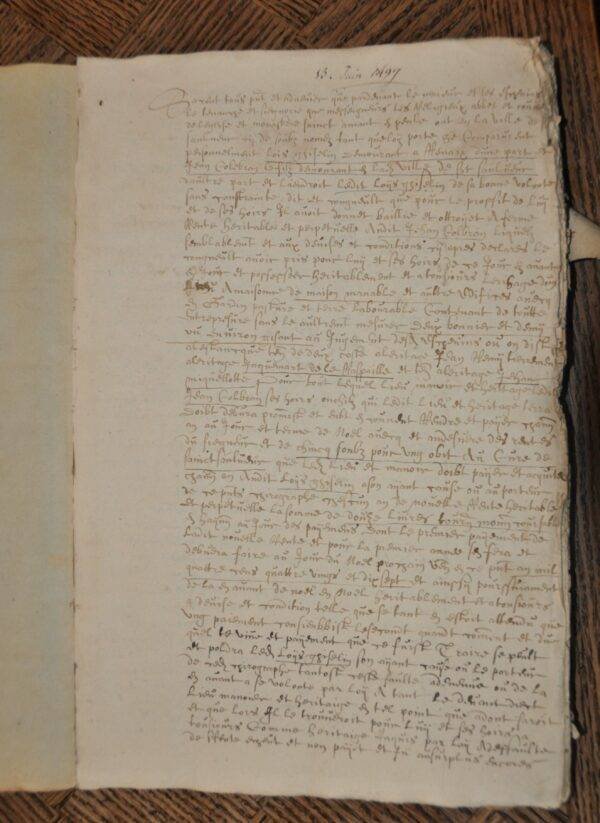 Verzamelmap documenten familie Mondet, Ronse1499 tot 17de eeuw - Image 4