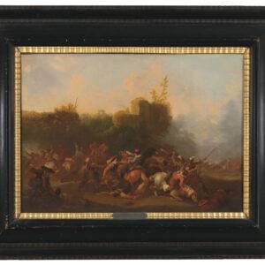 Van Huchtenberg The Battle on the Vuchter Heide between Commander Leckerbeetje and Bréauté