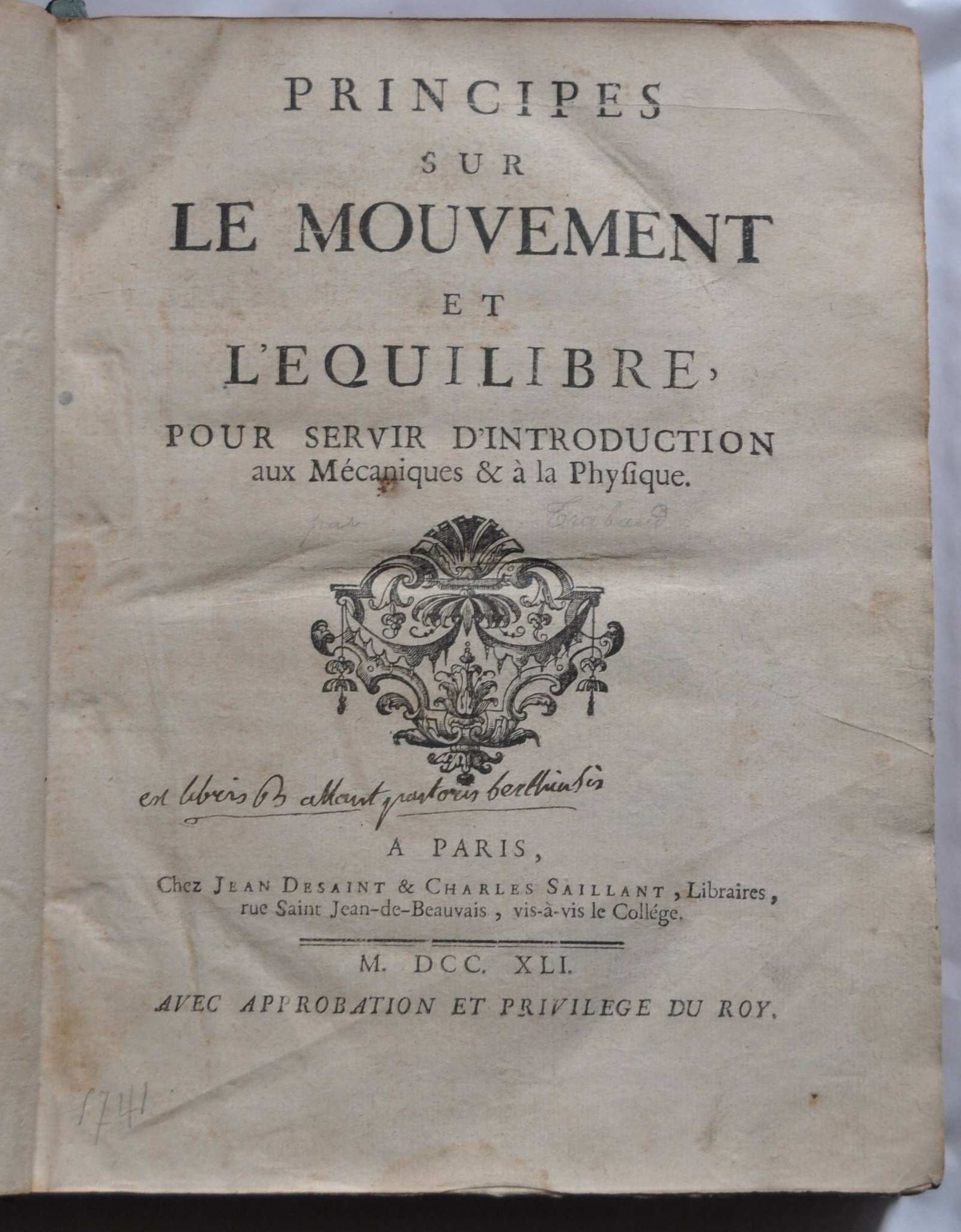 Principes sur le Mouvement