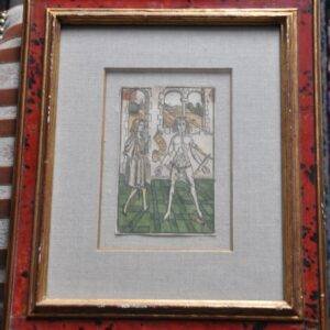 Ingekleurde houtsnede, ca. 1480