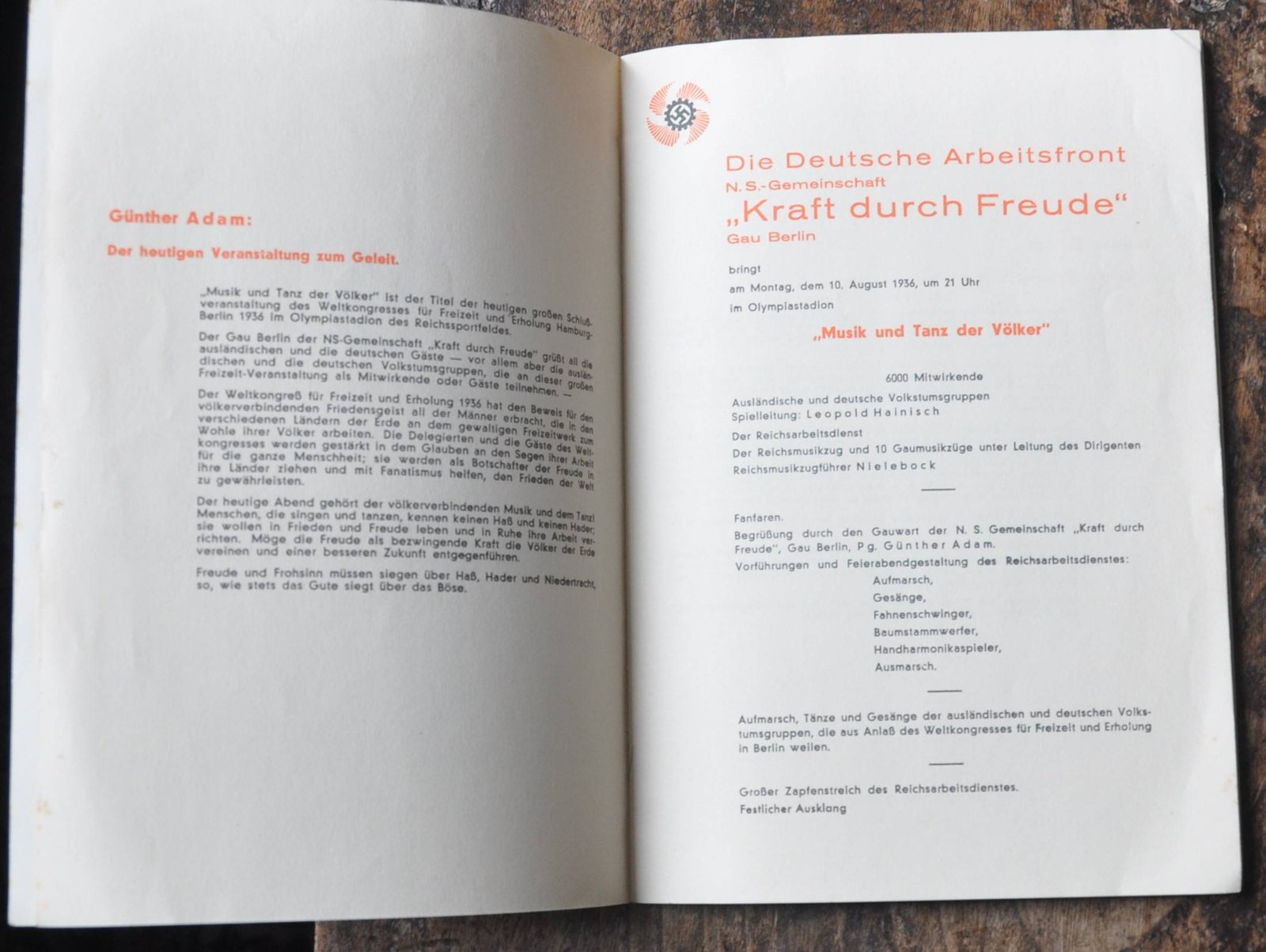 Programm Olympia-Stadion 10.8.1936 - Image 2