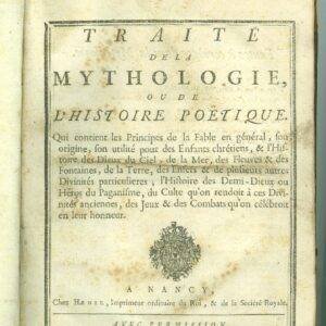 Traité de la Mythologie 1708