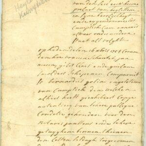 1754 Contract van prelaat van Heylissem