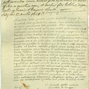 1804, Domine Episcope Leodiensis... Curingen