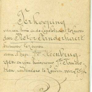 Verkooping Mr. A. Hollanders 1887