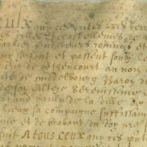 Document Don Jehan de Robles 1621