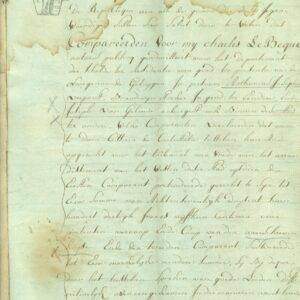 Rentebrief Korenmarkt Gent 1814