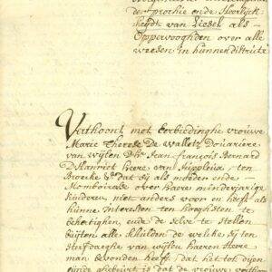 Liesel. Aen die Meyer 1737